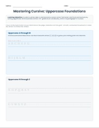 Mastering Cursive Writing: A 6th Grade Guide