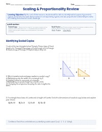 Scale Drawing Review and Proportionality Practice
