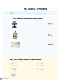 My Colorful Classroom Vocabulary Adventure