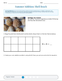 Summer Adventure Math Fluency Packet