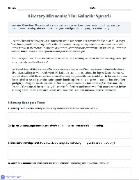 Literary Elements Short Story Analysis