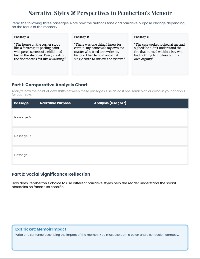 Colons and Semicolons in Memoir Analysis