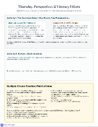 Reading Literature Practice Week