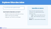 Découverte du dictionnaire et des articles