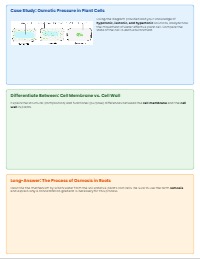 Introduction to Cellular Biology Worksheet