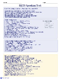 IELTS Speaking Guide