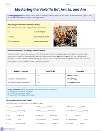 Mastering the Verb To Be