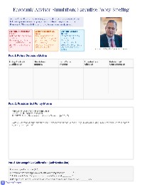 Presidential Fiscal Policy Overview