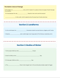 Unit 3 Topic 1: Physical Geography of Africa