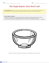The Magic Ramen Storytelling Bowl Craft