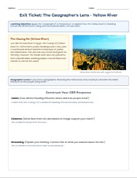 Exit Ticket: The Role of a Geographer