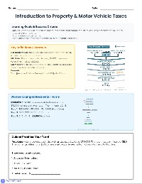 Property and Vehicle Tax Calculation