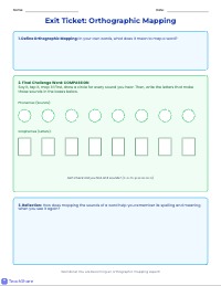 Orthographic Mapping: Words About Friendship