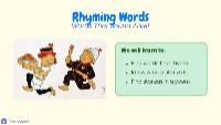 Introduction to Rhyming Words
