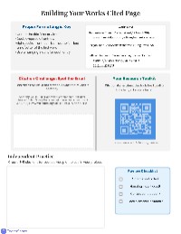 MLA Citation Guide for WWII