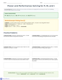 Mastering Work and Power Calculations