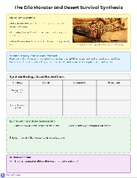 Desert Animal Adaptations