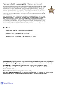 Literary Analysis: To Kill a Mockingbird