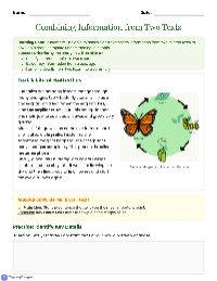 Guided Practice: Analyzing Paired Passages