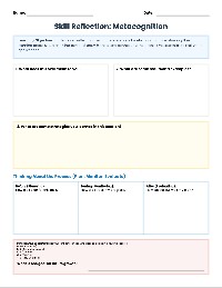 Metacognition Learning Reflection