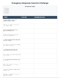 CPR and First Aid Scenarios