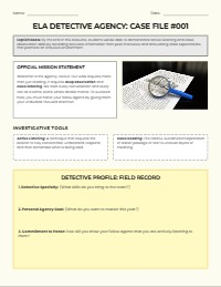 ELA Detective Agency: Community Building & Listening