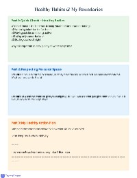 Body Safety Quick Check