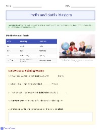 Prefix and Suffix Masters