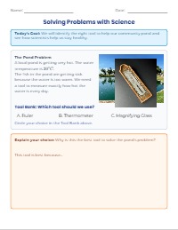 Problem Solver Exit Ticket