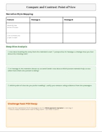 Comparing Narrator Perspectives in Short Stories