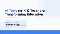 Integrating AI Tools in K-12 Education