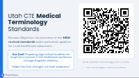 Utah Medical Terminology Course Standards Update