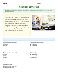 Fun With Reading: Understanding Stories