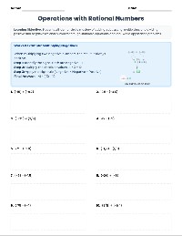 Rational Number Arithmetic Review