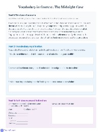 Crime Vocabulary Quiz