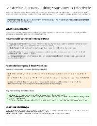 Crafting Effective Thesis Statements
