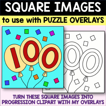 Square Images to use with Puzzle Overlay Clipart - Progression Overlays ...