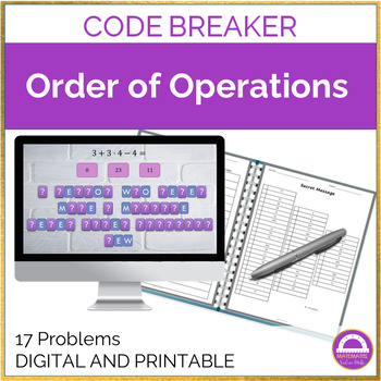 Order of Operations Practice Code Breaker | Math Activity | TeachShare