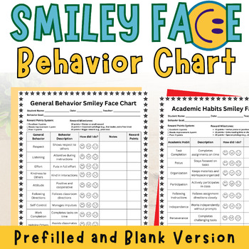 Editable Smiley Face Behavior Chart | TeachShare