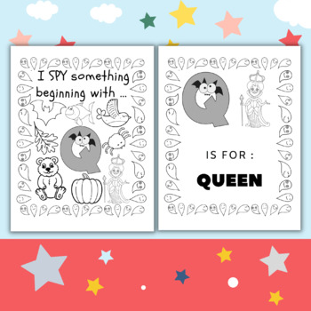 I spy guessing game coloring pages for kids - ( October Activity pages ...