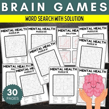 Printable Mental Health Awareness Month Word Search Puzzles With ...