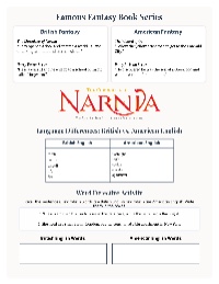 Exploring Fantasy and Language — Fantasy — for 5th Grade | TeachShare