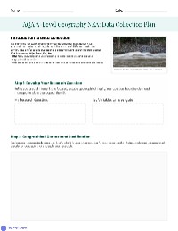 AQA A-Level Geography Data Collection Plan — Geography | TeachShare