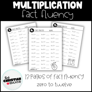 Multiplication Facts Fluency Practice | Worksheets | Math Practice ...