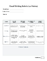 Email Writing Evaluation Rubric — Email Writing | TeachShare