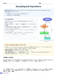 Representative Sampling Worksheet — Statistics | TeachShare
