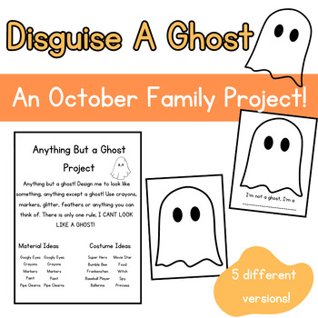 Disguise a Ghost, October Halloween Craft, Halloween Activities ...