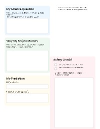 Science Fair Project Planner — Science — for 4th Grade | TeachShare