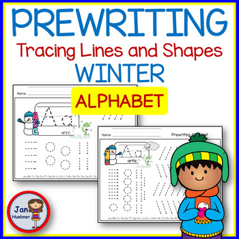 PREWRITING WINTER Alphabet Tracing Lines and Shapes Worksheets | TeachShare