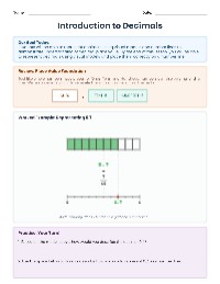 Visualizing Decimals — Decimals — for 4th Grade | TeachShare